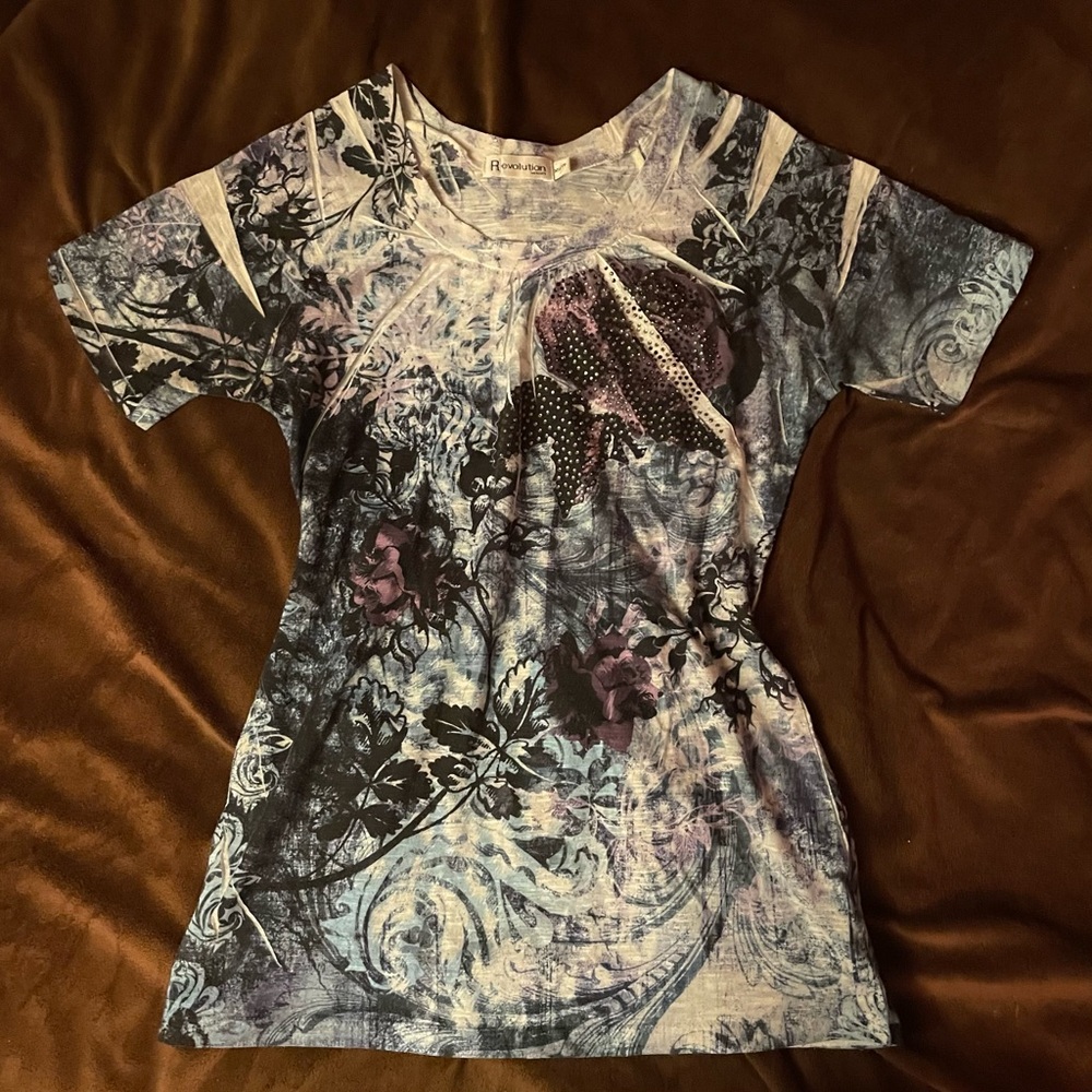 Revolution Blue and Purple Short Sleeve Tee